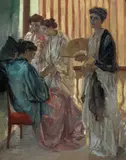 Rupert Bunny, The 'Tiff' (circa 1909) L'Escarmouche
