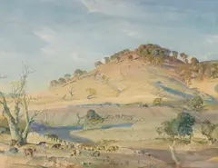 In Summer, Mt Barker by Hans Heysen, watercolour on paper, sold May 2016