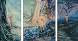 Prometheus: The Creator, The Bringer of Life, The Thinker by James Gleeson, oil on board (3 panels), offered May 2016
