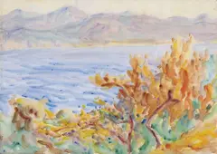 John Russell, Offshore Breeze, Liguria (1920), 1920, watercolour over pencil on paper