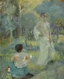 Rupert Bunny, Models in the Garden (circa 1913)