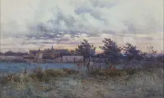 Arthur Boyd Snr, (Pastoral) 1899, 1899, watercolour on paper