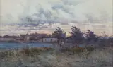 Arthur Boyd Snr, (Pastoral) 1899, 1899, watercolour on paper