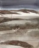 Bird and Outback by Sidney Nolan, oil on paper on board, sold May 2016