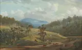 Henry Rielly, The Blue Mountain, from Blackwood 1880, 1880, oil on canvas