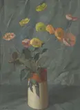 Joshua Smith, Poppies (circa 1930), 1930, oil on canvas on composition board