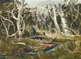 Cottles Bridge (1958) by Arthur Boyd, 1958, oil on board, offered May 2016