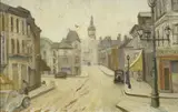 Eric Wilson, French Street Scene (circa 1937), 1937, oil on composition board