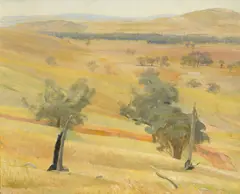 Eric Wilson, Wantabadgery Hills (1945), 1945, oil on composition board