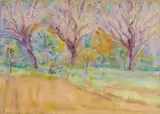 John Russell, Cagnes, April, Cherry Blossom 1920