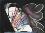 Charles Blackman, Japan Suite IV (1981), 1981, pastel on paper