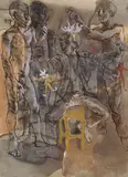 Donald Friend, The Montebanks (1964)