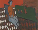 Jon Molvig, Interior (1958), 1958, oil and gouache on board