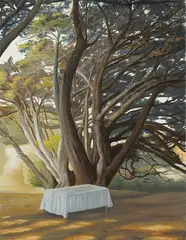 Table - Maria Island 2006 by David Keeling, 2006, oil on canvas, sold Apr 2016