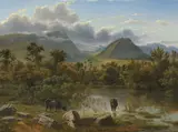 Eugene von Guerard, Ausblick Tamerinden Bei Paestum Sumpfe (circa 1880)