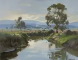 Ernest Buckmaster, The Yarra Near Healesville