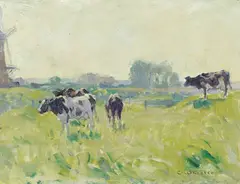Charles Wheeler, (Cattle), oil on board