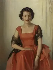 Charles Wheeler, Mrs William Abrahams, oil on canvas