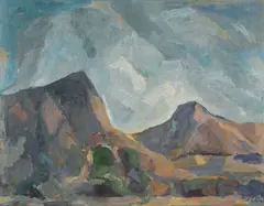 William Frater, (Landscape, Flinders Ranges) 1970, 1970, oil on composition board