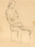 Godfrey Miller, (Seated Nude) 1953