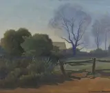 Gordon Esling, The Sliprail, oil on composition board