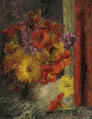 Still Life by Jean Appleton, oil on board, offered Apr 2016