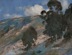 (Gold Mining, Creswick) by Percy Lindsay, oil on canvas, sold Apr 2016