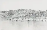 Lloyd Rees, Towards Balmain 1932, 1932, pencil on paper