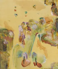 Red Landscape (1966) by Fred Williams, 1966, oil on canvas, sold Nov 2015