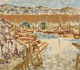 Ian Fairweather, Sampans at the Water Gate, Huchow (1936)