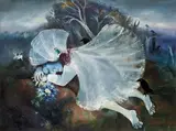 Arthur Boyd, Sleeping Bride (1957-1958), 1957-1958, oil and tempera on canvas on composition board