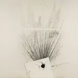 New York 3 (1968) by Brett Whiteley, 1968, charcoal, pencil, ink and paper on paper on composition board, sold Nov 2015