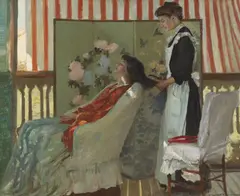 Rupert Bunny, Hair Drying (circa 1908), 1908, oil on canvas
