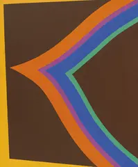 Samarra Turn 1968 by Sydney Ball, 1968, synthetic polymer paint on canvas, sold Nov 2015