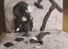Amanda Marburg, Frank 2 (Man and Torch) 2005, 2005, oil on linen