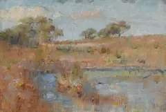Jane R. Price, Landscape, oil on canvas