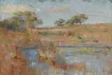 Jane R. Price, Landscape, oil on canvas