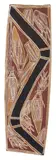 Bilinyara Nabegeyo, (Untitled), natural earth pigments on eucalyptus bark