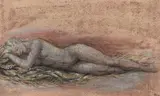 James Gleeson, Sketch for Mosaic Lady (1951)