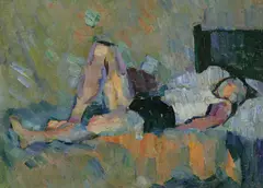 John Passmore, (Figure Study - Marjorie Jenkins), oil on canvas on board