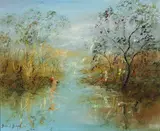 David Boyd, A Fantasy of Childhood, oil on composition board