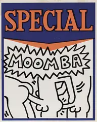 Keith Haring, Special Moomba 1984, 1984, ink on card