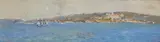 Point Piper (1907) by Arthur Streeton, 1907, oil on wood panel, sold Aug 2015