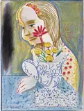 Charles Blackman, The Blue Jug, pastel on paper