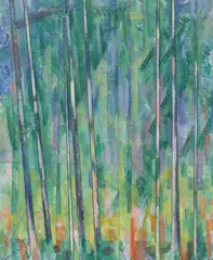 Forest Series by Godfrey Miller, oil on canvas on board, sold Aug 2015