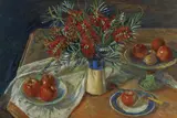 Margaret Olley, Bottlebrush and Apples (1991)
