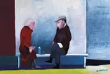 Robert Dickerson, Le Picnic (1995), 1995, synthetic polymer paint on canvas
