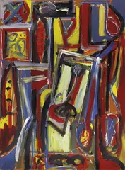 Dick Watkins, Bend Sinister 1984, 1984, synthetic polymer paint on canvas