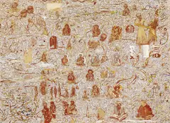 Tim Johnson, Yuendumu Stories 1988, 1988, oil on canvas
