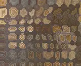 Kintore Men's Painting (1999) by Barney Campbell Tjakamarra, Charlie Tjapangati, George Tjapanangka, Hilary Tjapaltjarri, John John Bennett Tjapangati, Joseph Jurra Tjapaltjarri, Kenny Williams Tjampitjinpa, Morris Tjapaltjarri, Nolan Tjapangati, Turkey Tolson Tjupurrula & Willy Tjungurrayi, 1999, synthetic polymer paint on linen, offered Aug 2015